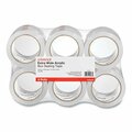 Universal Extra-Wide Moving and Storage Packing Tape, 3 in. Core, 2.83 in. x 54.7 yd, Clear, 6PK UNV83000